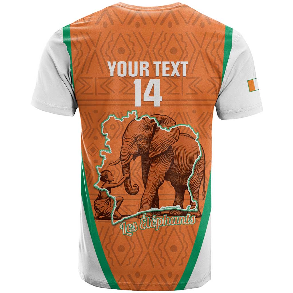 Custom Ivory Coast Football T-Shirt 2026 Cote d'Ivoire Les Elephants Orange Version Graphic Tee