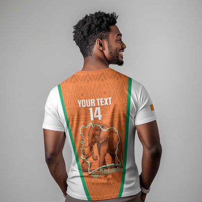Custom Ivory Coast Football T-Shirt 2026 Cote d'Ivoire Les Elephants Orange Version Graphic Tee