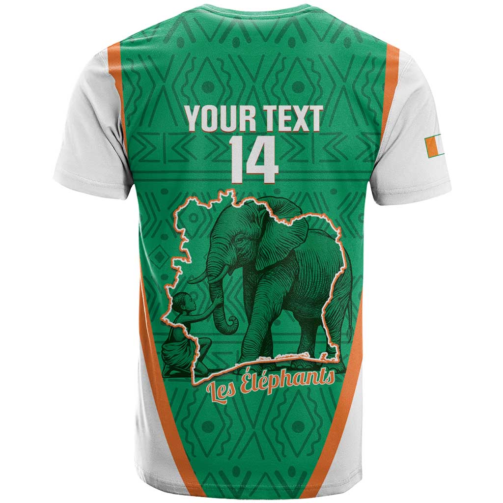 Custom Ivory Coast Football T-Shirt 2026 Cote d'Ivoire Les Elephants Green Version Graphic Tee