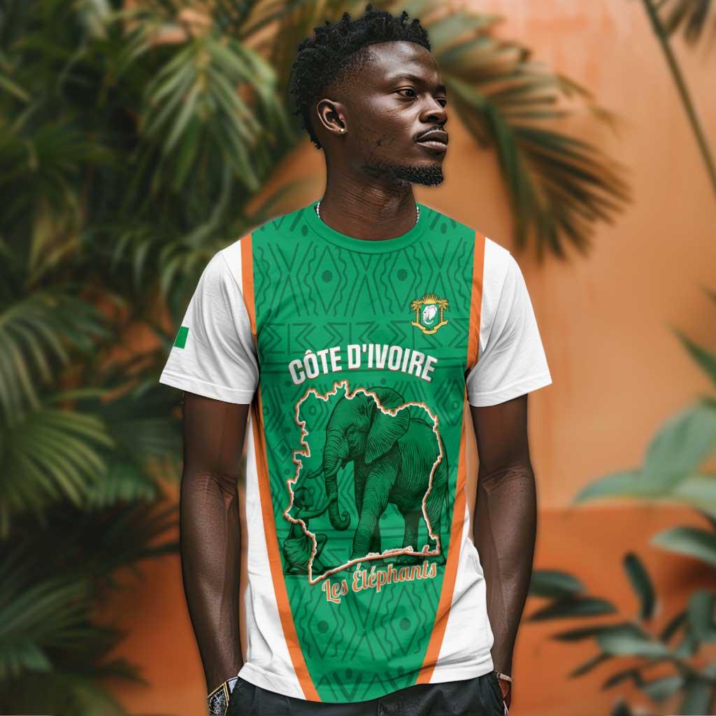 Custom Ivory Coast Football T-Shirt 2026 Cote d'Ivoire Les Elephants Green Version Graphic Tee