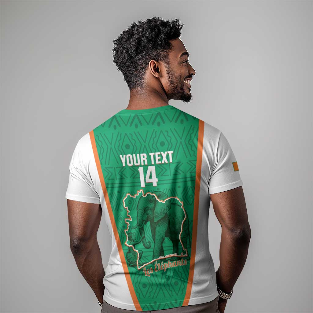 Custom Ivory Coast Football T-Shirt 2026 Cote d'Ivoire Les Elephants Green Version Graphic Tee