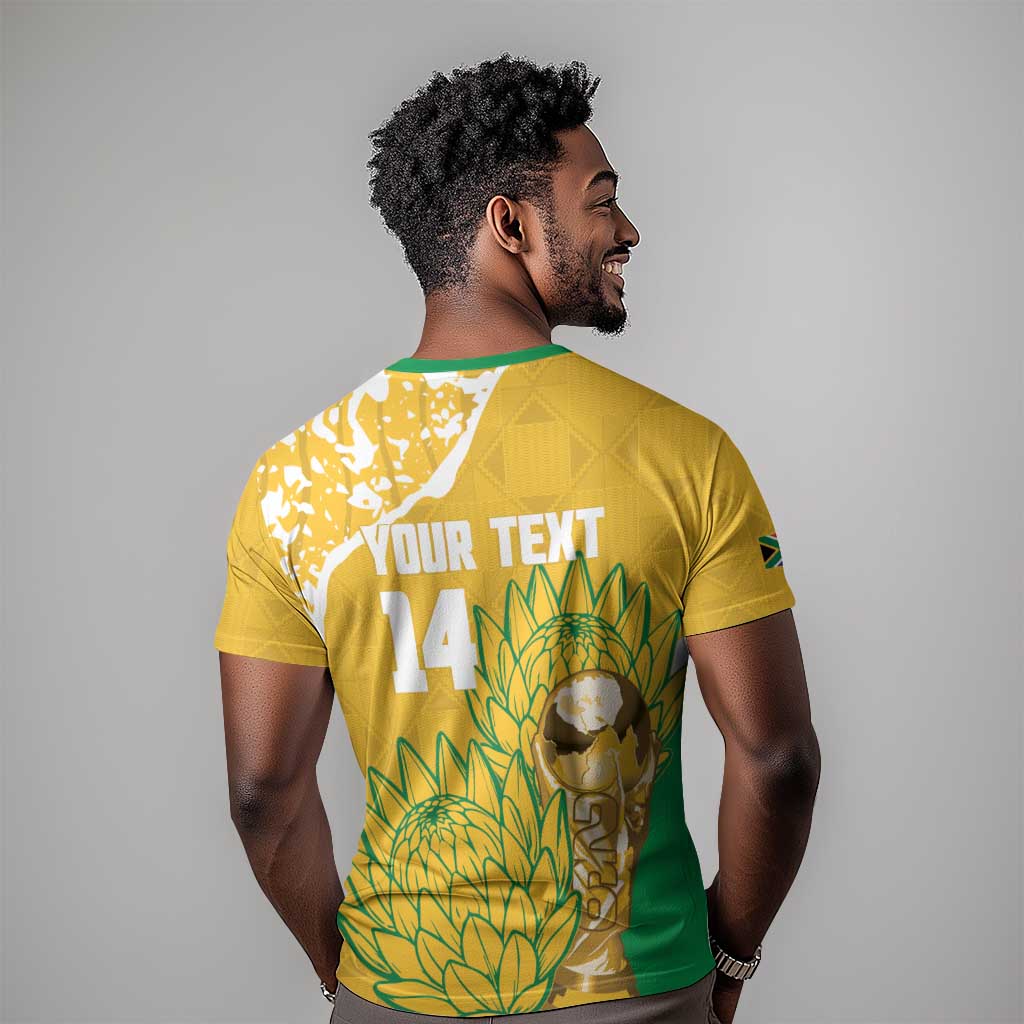 Custom South Africa Soccer T-Shirt 2026 Bafana Bafana Go Boys Protea Graphic Tee