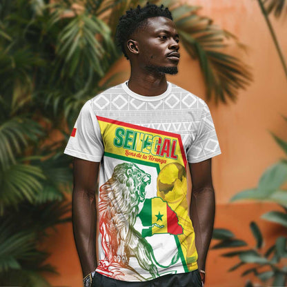 Personalized Senegal Football T-Shirt 2026 Come On Lions de la Teranga Graphic Tee