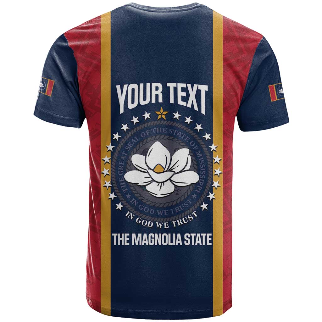 United States Mississippi T-Shirt Magnolia State Flag Style Graphic Tee