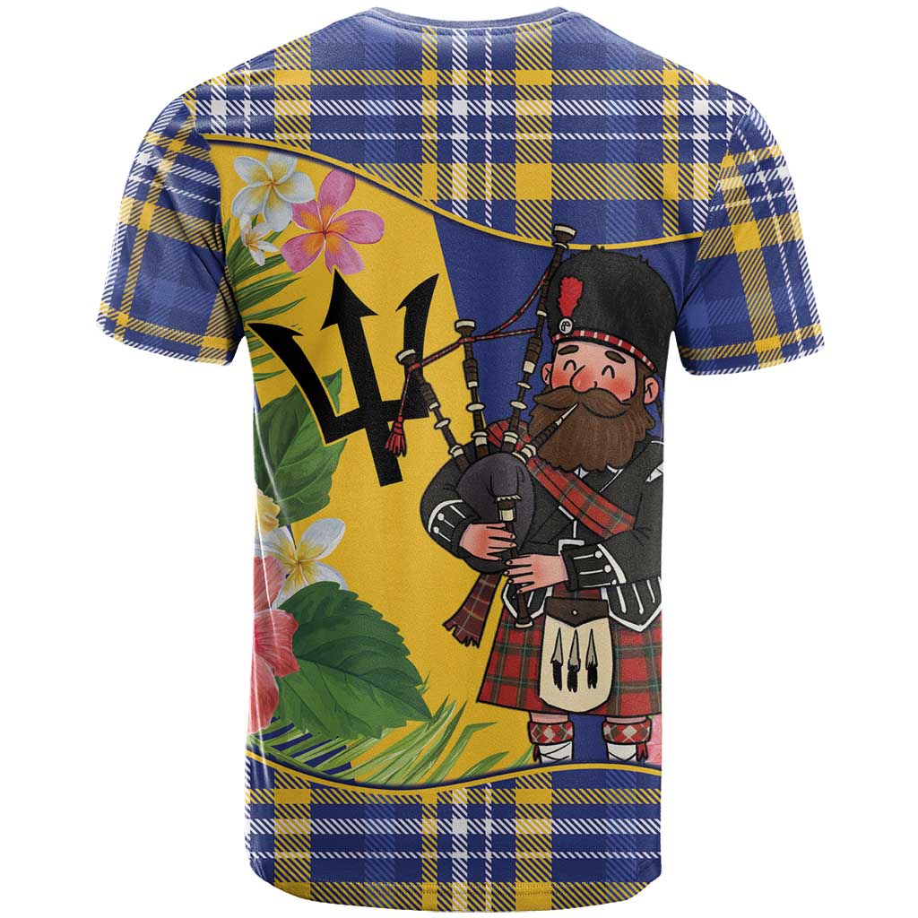 Barbados Celtic 2025 Festival T-Shirt Scottish Man With Bagpipes Graphic Tee
