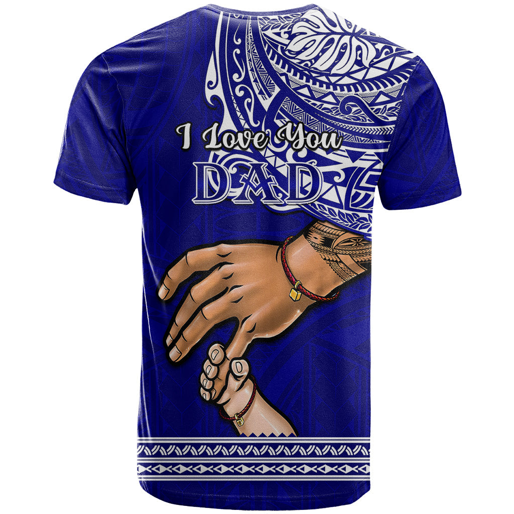 Polynesian Pride Father Day American Samoa T-Shirt I Love You Dad Graphic Tee