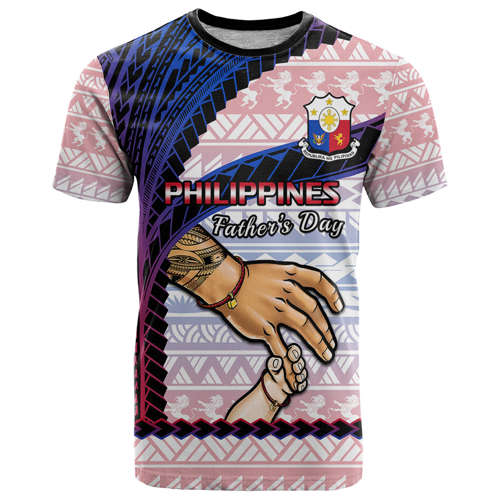 Personalised Father Day Philippines T-Shirt Filipino Pattern Maligayang Araw ng Mga Ama Graphic Tee