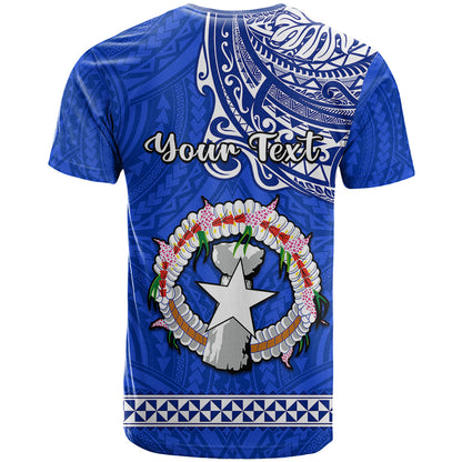 Personalised Father Day Northern Mariana Islands T-Shirt CNMI I Love You Dad Graphic Tee