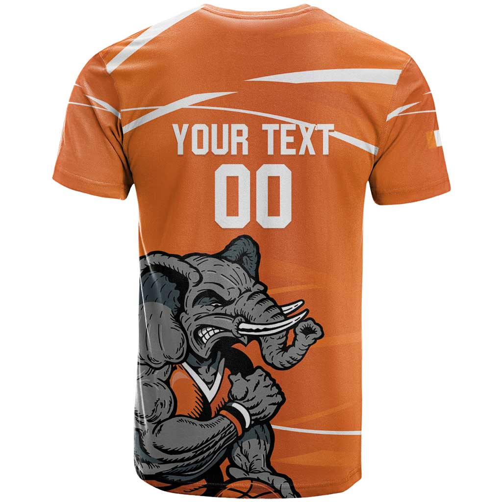 Ivory Coast Basketball Custom T-Shirt Allez Les Elephants Graphic Tee