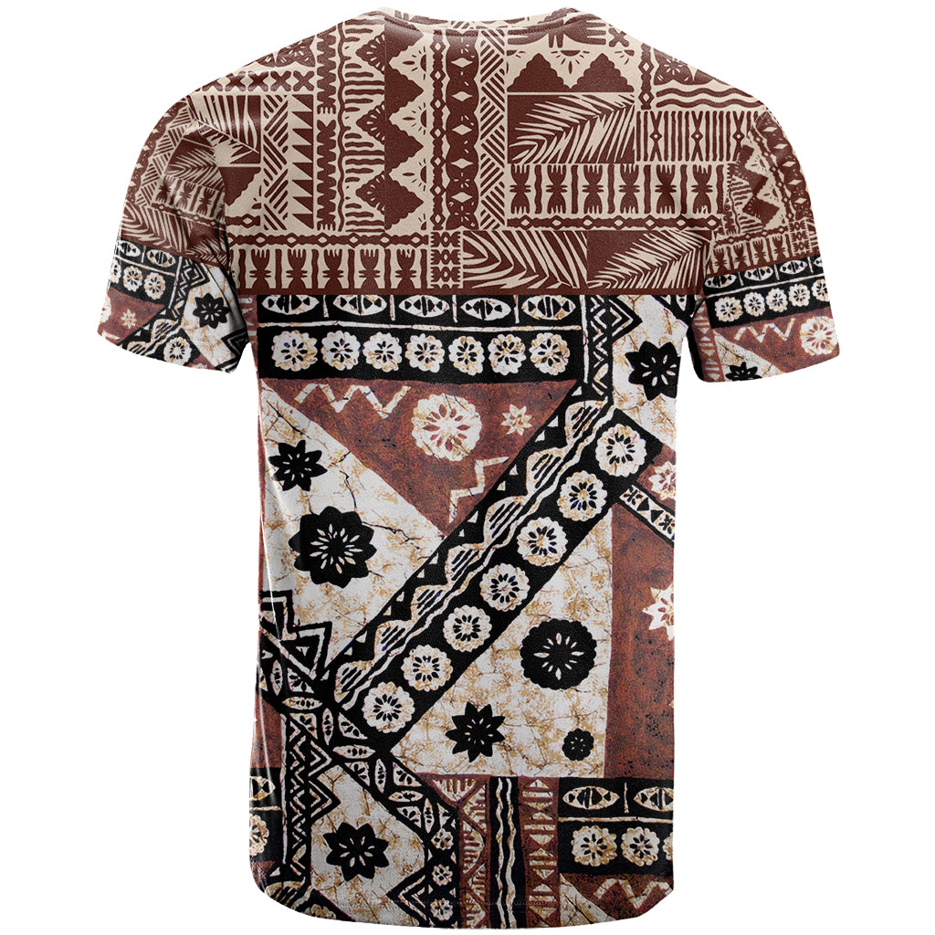 Bula Fiji T-Shirt Unique Masi Tapa Pattern Graphic Tee