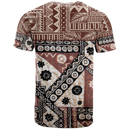 Bula Fiji T-Shirt Unique Masi Tapa Pattern Graphic Tee