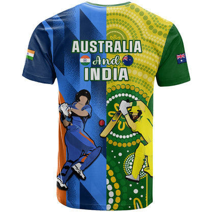 Australia And India Cricket T-Shirt World Cup Final Together Graphic Tee