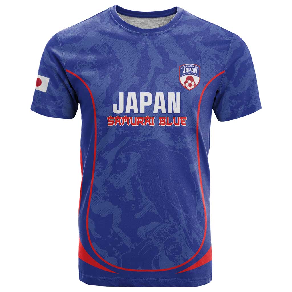 Custom Japan Football T-Shirt 2026 Come On Samurai Blue Graphic Tee
