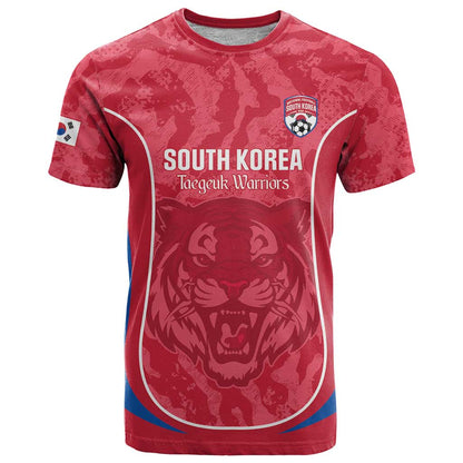 Custom South Korea Football T-Shirt 2026 Come On Taegeuk Warriors Graphic Tee