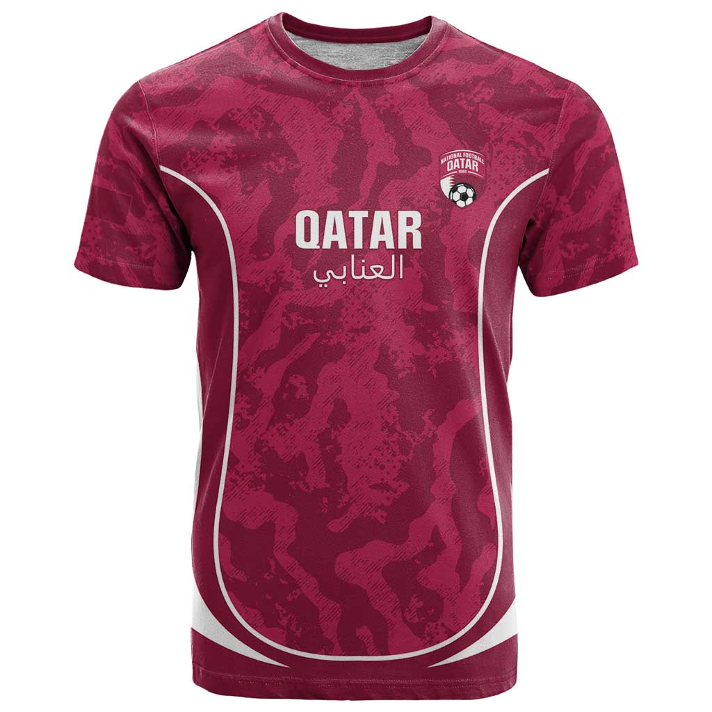 Custom Qatar Football T-Shirt 2026 Come On The Maroons Graphic Tee