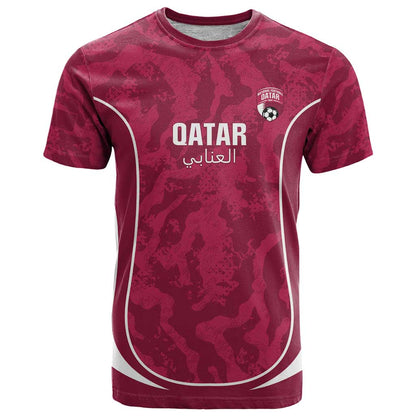 Custom Qatar Football T-Shirt 2026 Come On The Maroons Graphic Tee