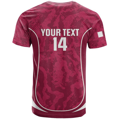 Custom Qatar Football T-Shirt 2026 Come On The Maroons Graphic Tee