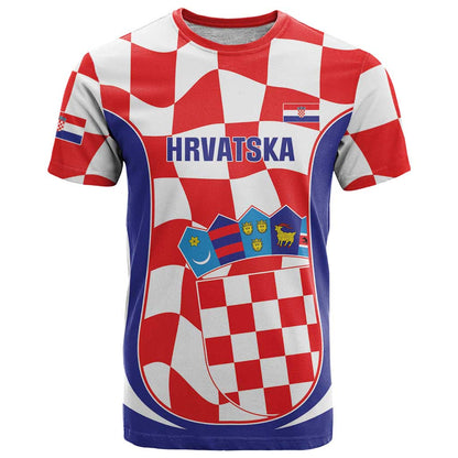 Custom Croatia Football T-Shirt 2026 Come On Vatreni Hrvatska Graphic Tee