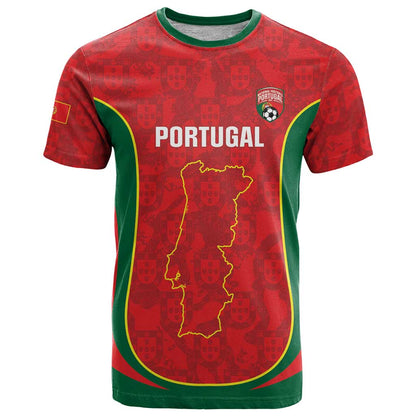 Custom Portugal Football T-Shirt 2026 Come On Selecao das Quinas - Red Graphic Tee