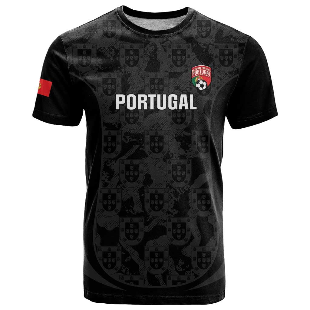 Custom Portugal Football T-Shirt 2026 Come On Selecao das Quinas - Black Graphic Tee