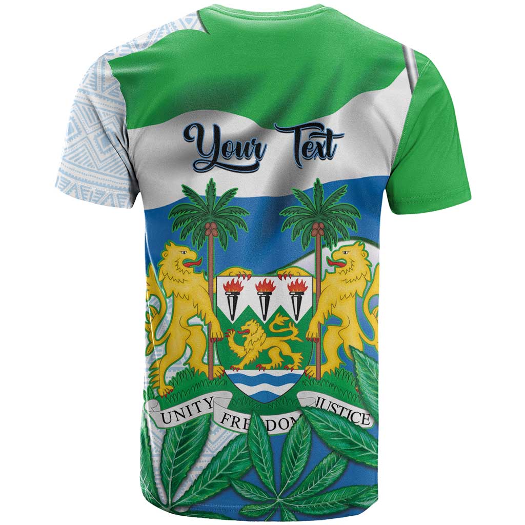 Personalised Sierra Leone Independence Day T-Shirt Funny Chimpanzee With Drum Graphic Tee