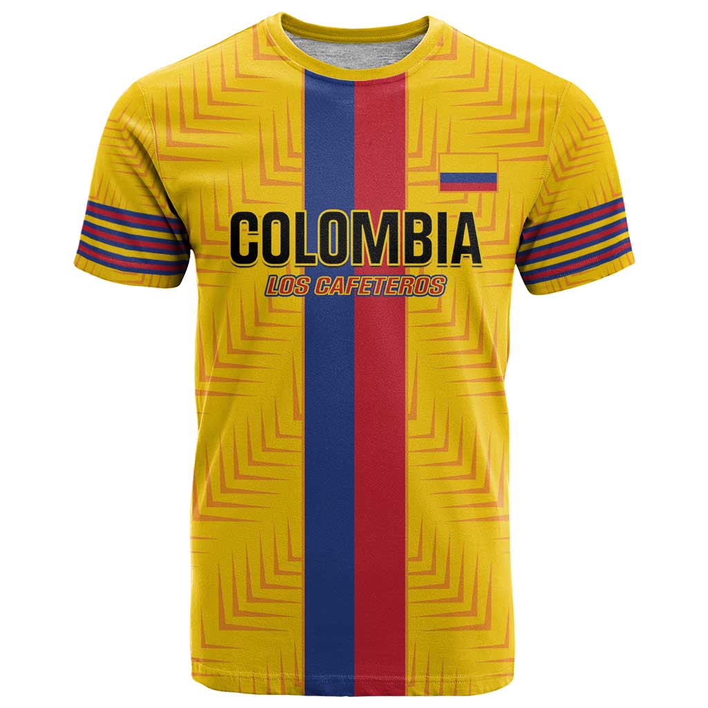Custom Colombia Football T-Shirt Vamos Los Cafeteros Graphic Tee