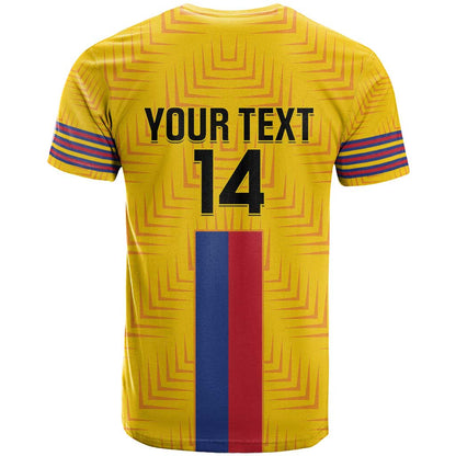 Custom Colombia Football T-Shirt Vamos Los Cafeteros Graphic Tee