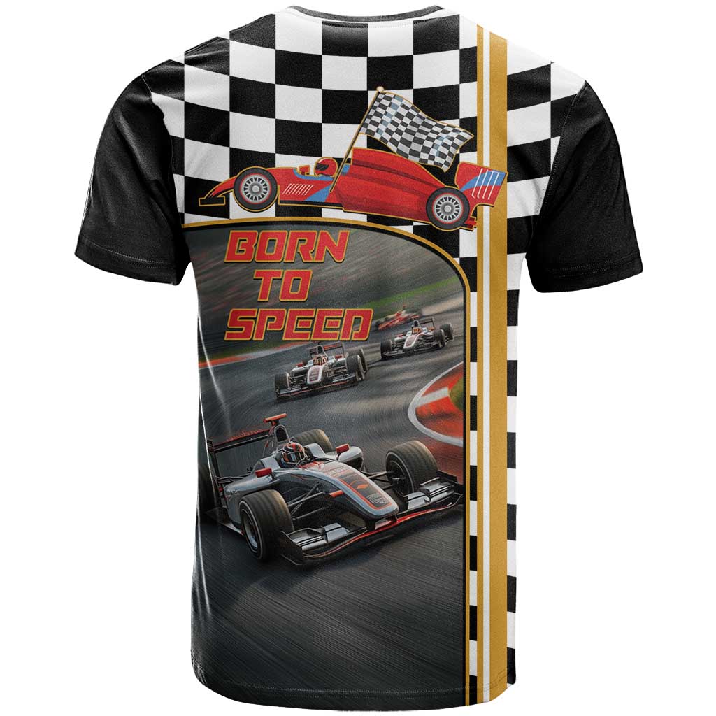 Racing Car 2025 T-Shirt Born To Speed Graphic Tee