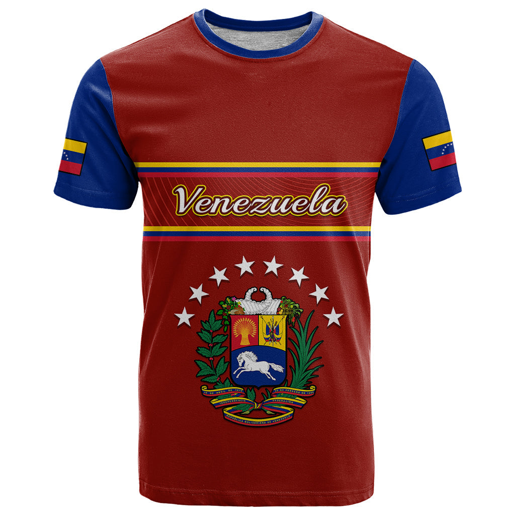 Personalised Venezuela T-Shirt Coat Of Arms Style Graphic Tee