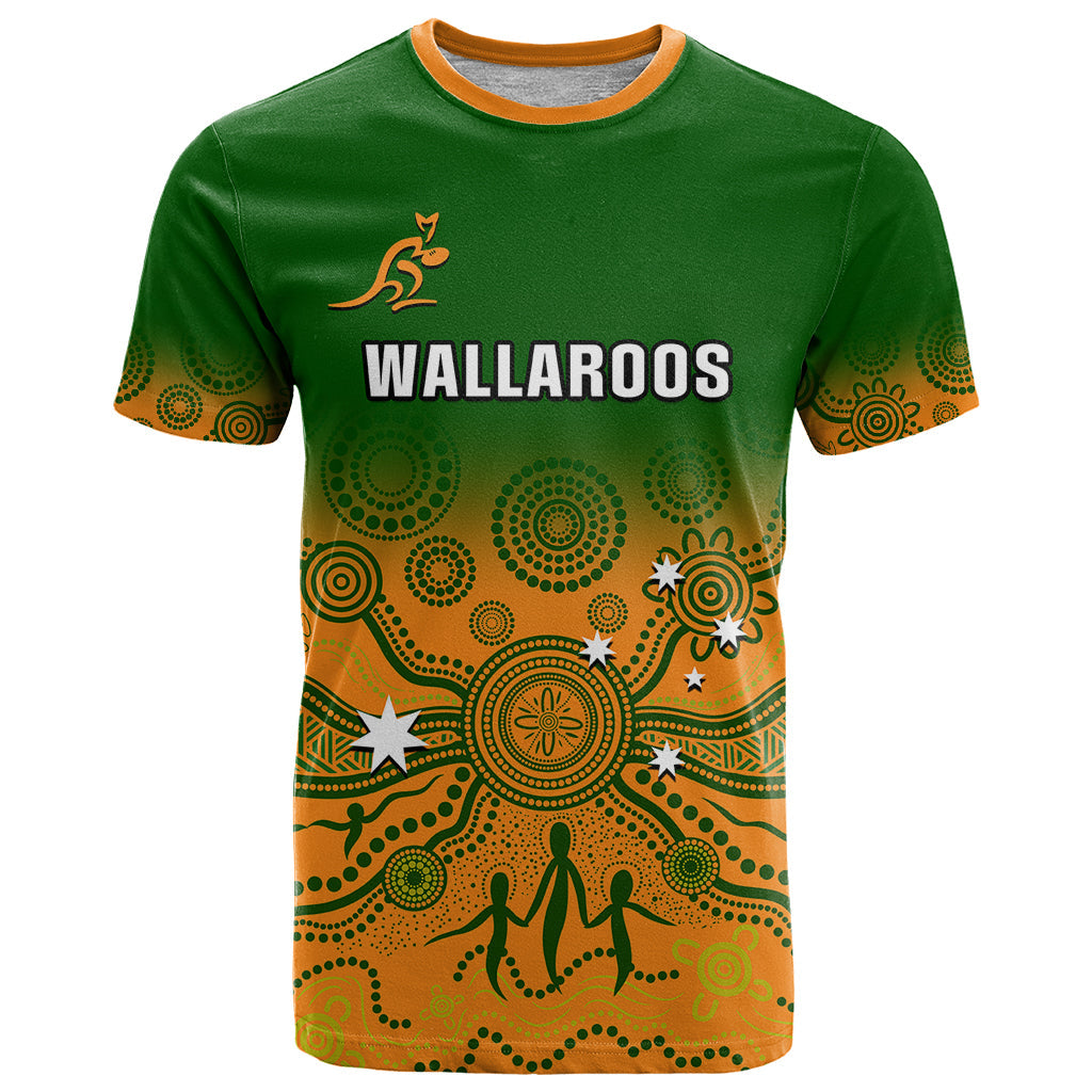 Personalised Australia Rugby T-Shirt Go Wallaroos Pacific Indigenous Version Graphic Tee