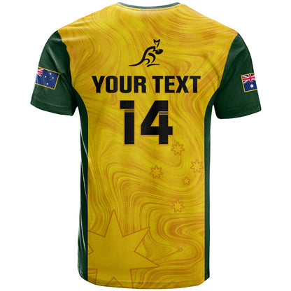 Personalised Australia Rugby T-Shirt Go Wallaroos Pacific Simple Version Graphic Tee