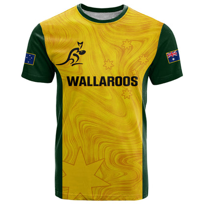 Australia Rugby T-Shirt Go Wallaroos Pacific Simple Version Graphic Tee