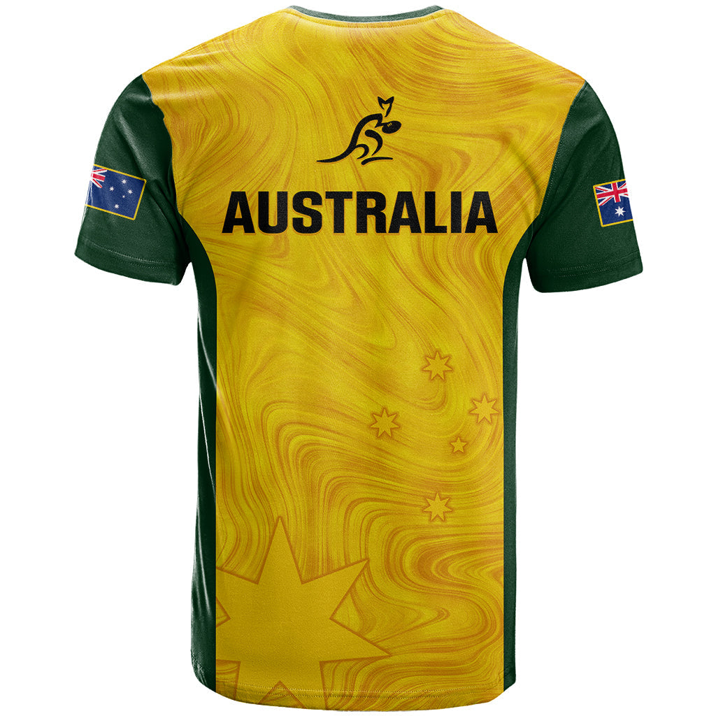 Australia Rugby T-Shirt Go Wallaroos Pacific Simple Version Graphic Tee