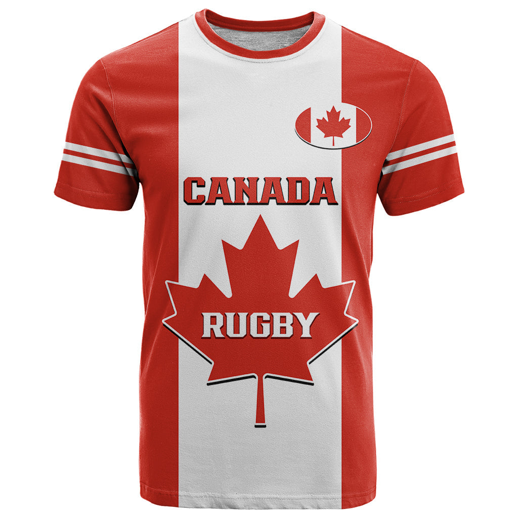 Personalised Canada Rugby T-Shirt Go Canucks Maple Leaf Pacific Graphic Tee