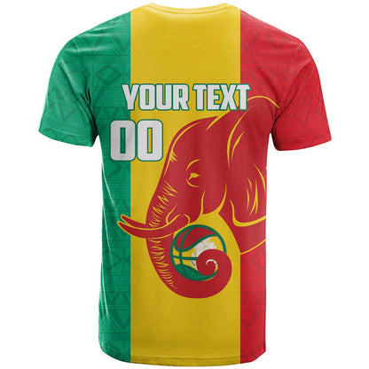 Guinea Basketball Custom T-Shirt Syli Nationale African Pattern Graphic Tee