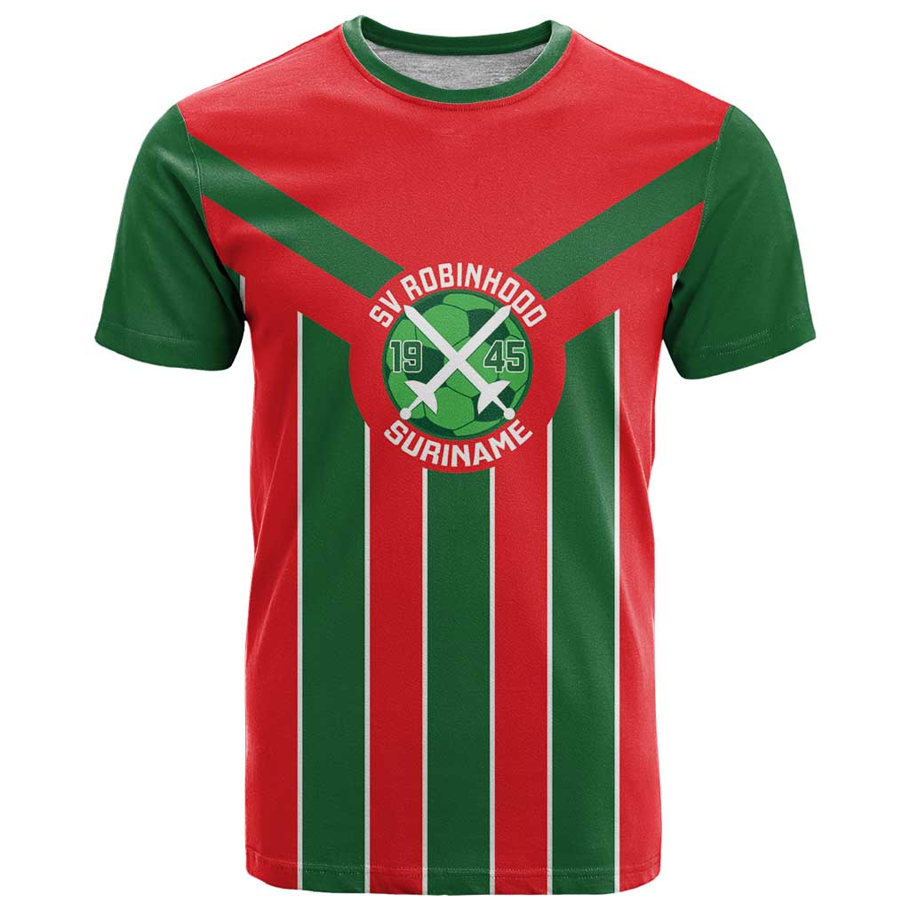 Robinhood Suriname Football Custom T-Shirt Go Geen Strijd Graphic Tee
