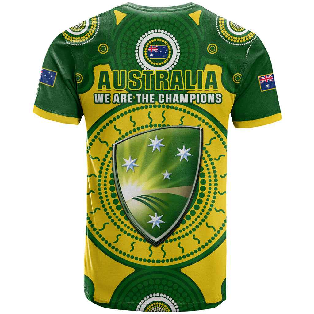 Australia Cricket T-Shirt World Cup 6th Champions Trophy National Color Graphic Tee
