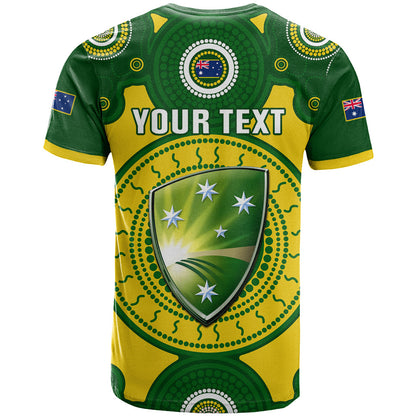 Personalised Australia Cricket T-Shirt World Cup 6th Champions Trophy National Color Graphic Tee