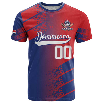 Custom Baseball Dominicana T-Shirt Go Champions Grunge Style Graphic Tee