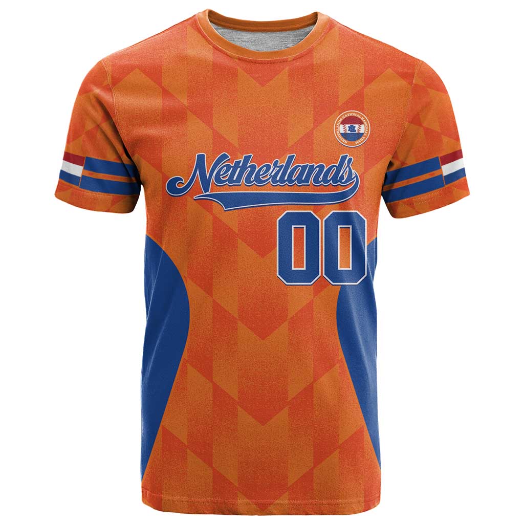 Custom Baseball Netherlands T-Shirt Go Champions Sporty Style Graphic Tee