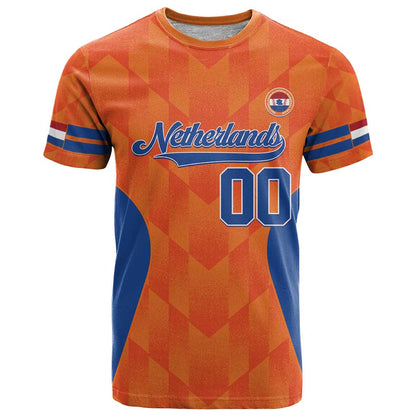 Custom Baseball Netherlands T-Shirt Go Champions Sporty Style Graphic Tee