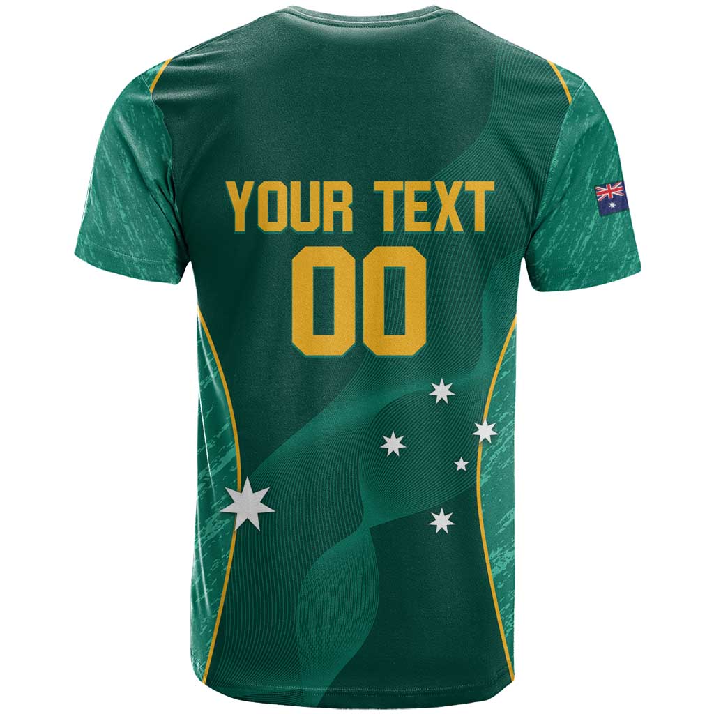 Custom Baseball Australia T-Shirt Go Champions - Aussie Kangaroo Mascot Graphic Tee