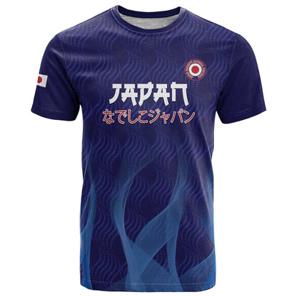 Custom Japan Football T-Shirt Go Champions Nadeshiko Japanese Graphic Tee