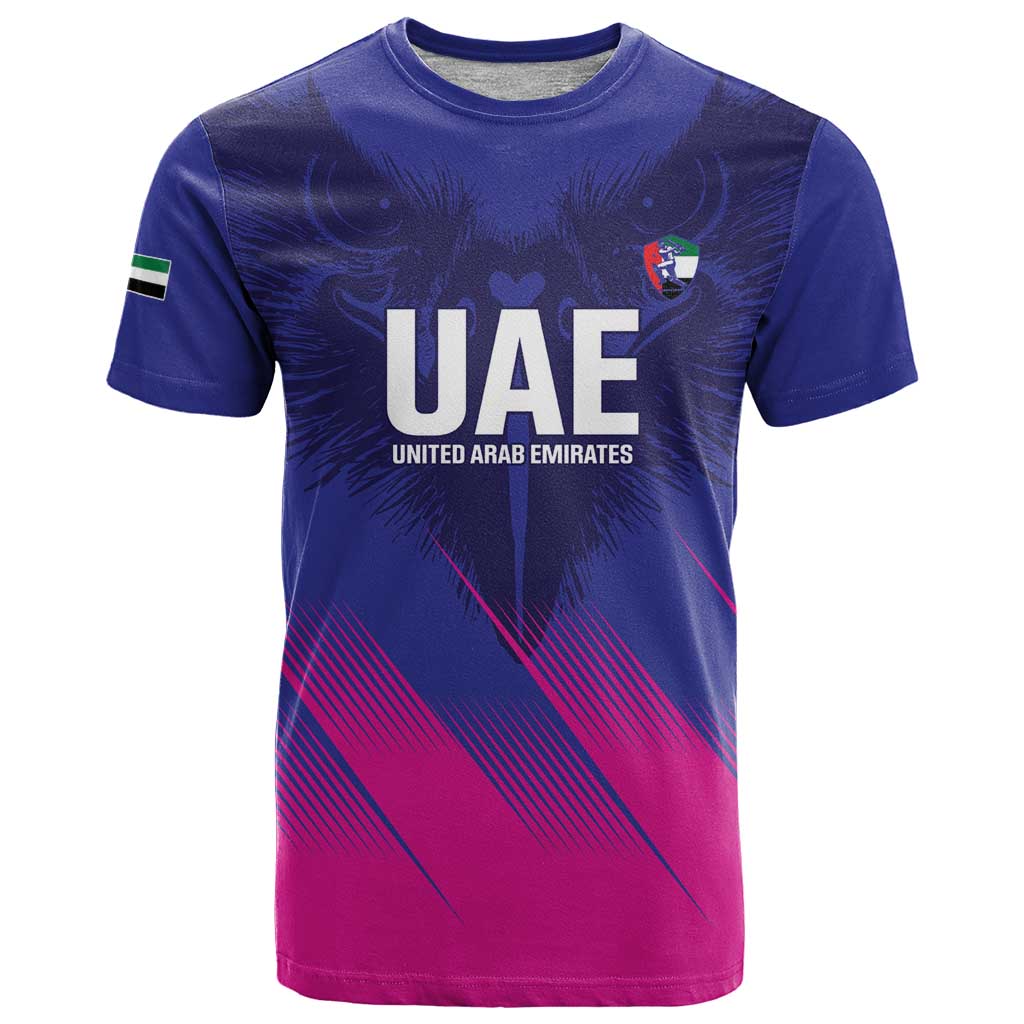 Custom UAE Cricket T-Shirt Go Champions United Arab Emirates Falcon Graphic Tee