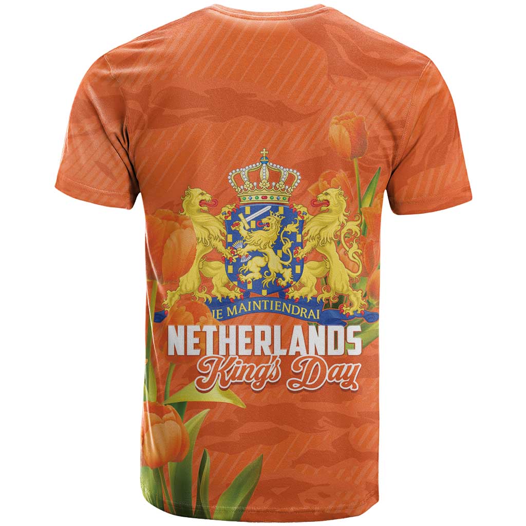 Koningsdag Netherlands King's Day T-Shirt Oranje Boven Holland Tulips Graphic Tee