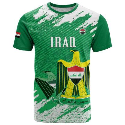 Iraq Football Custom T-Shirt Come On Lions of Mesopotamia Graphic Tee