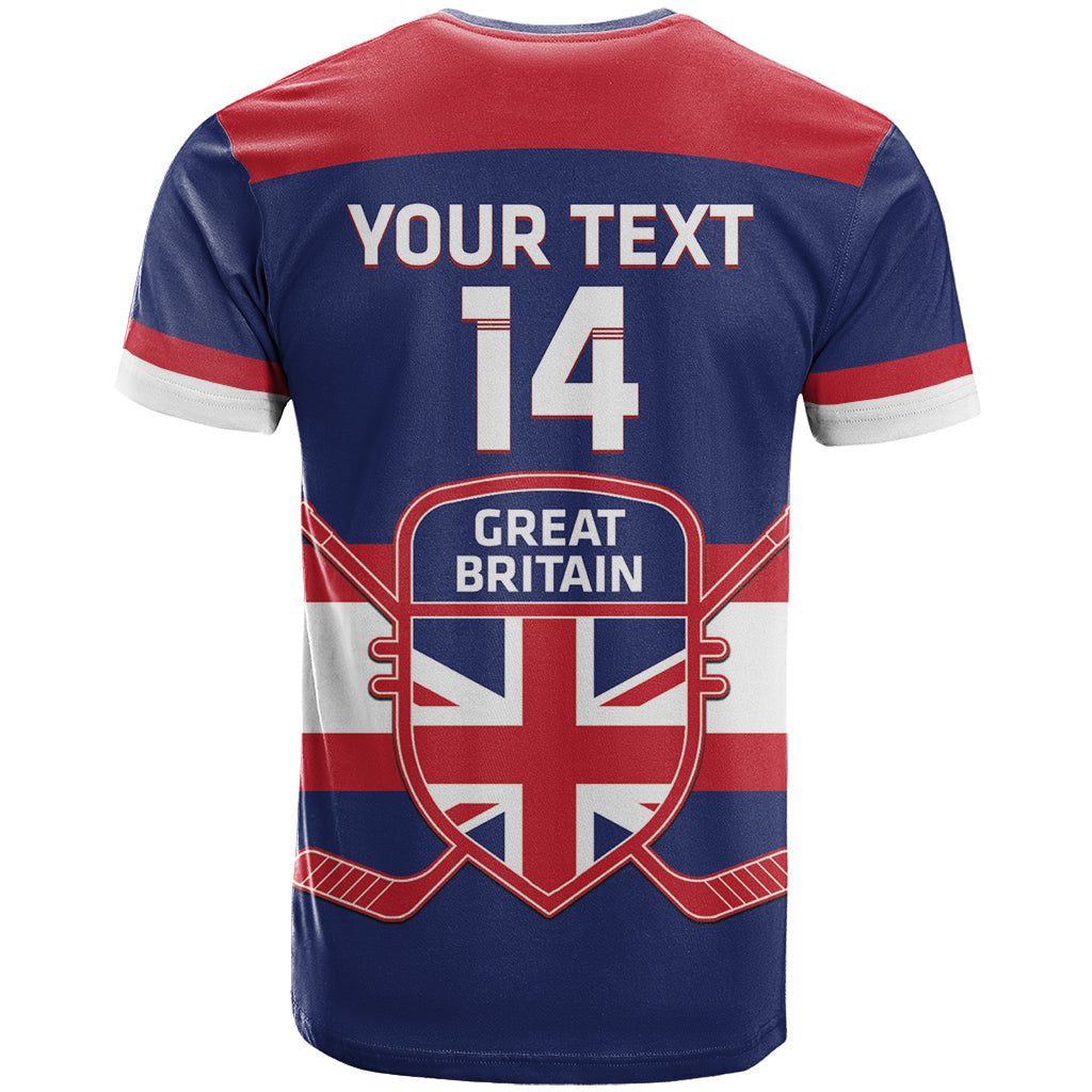 Custom Great Britain Hockey T-Shirt Go GB Team Graphic Tee