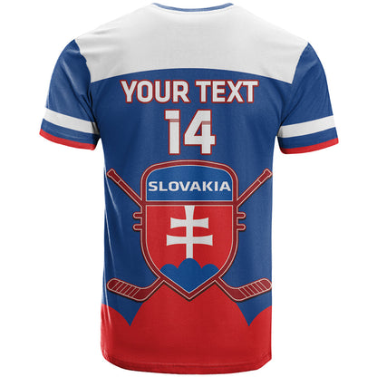 Custom Slovakia Hockey T-Shirt Go Slovak Our Boys Graphic Tee