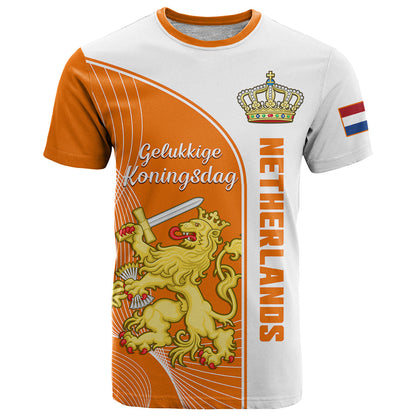 Netherlands Kings Day T-Shirt Gelukkige Koningsdag Ver.01 Graphic Tee