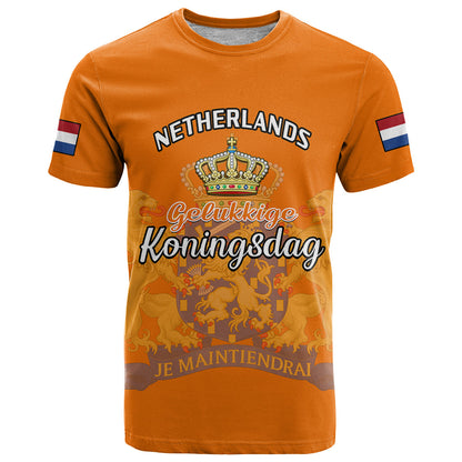 Netherlands Kings Day T-Shirt Gelukkige Koningsdag Ver.02 Graphic Tee